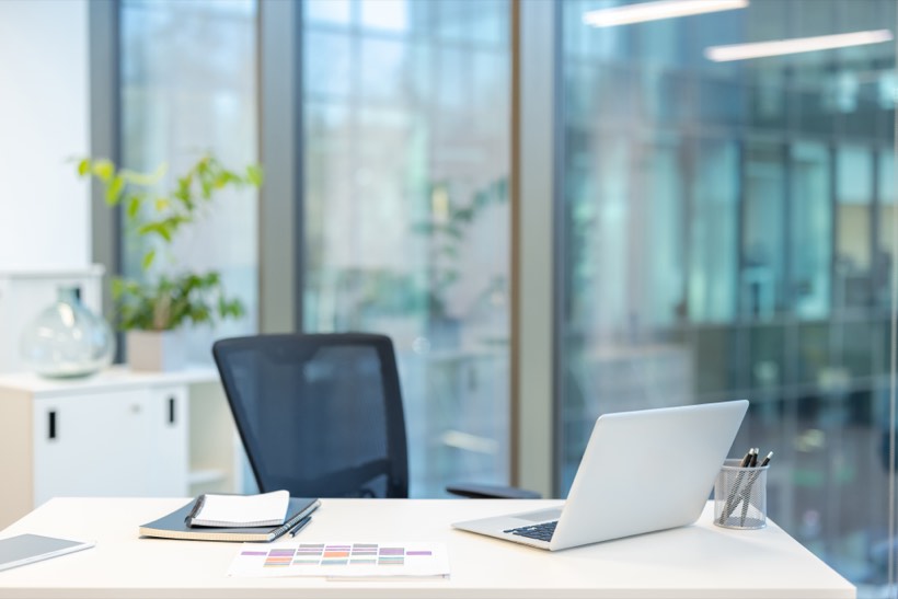 A desk for focused work